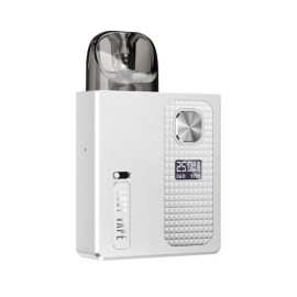 Lost Vape Ursa Baby Pro Pod Mod beyaz renkli, ayarlanabilir ekranlı elektronik sigara.