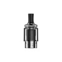 Voopoo ITO-X Kartuş tankı, siyah drip tip ile şeffaf gövde.