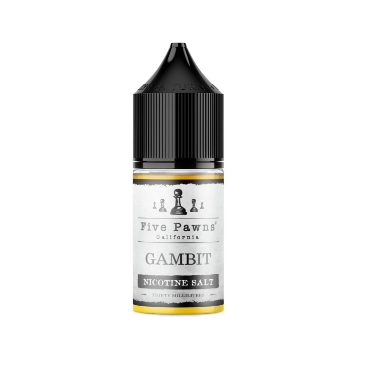 Five Pawns Gambit Salt Likit 30ml - Siyah Kapaklı Nikotin Tuzu E-Likit