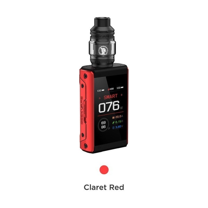 GeekVape T200 Pod Mod Claret Red, büyük ekranlı elektronik sigara