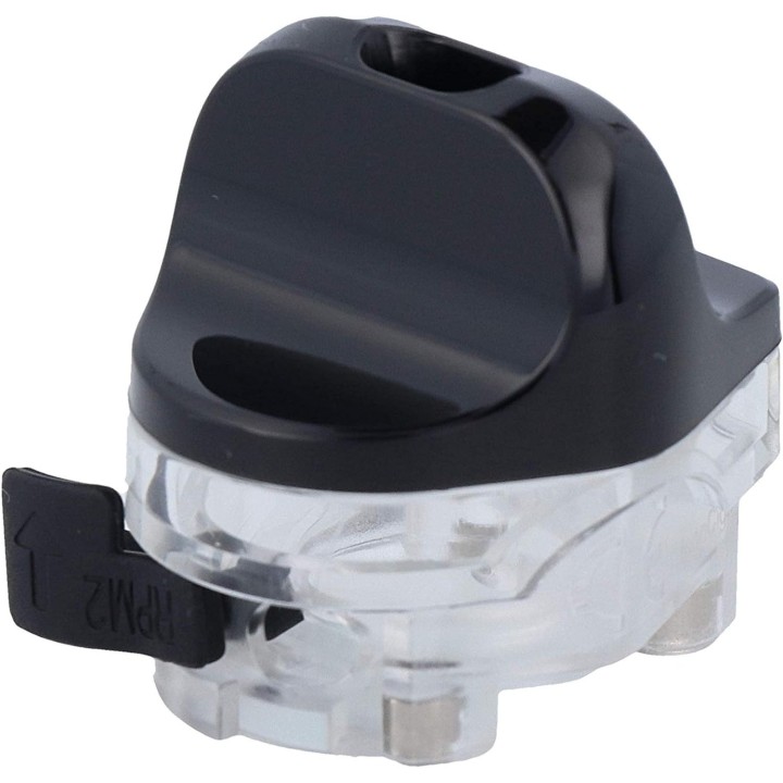 Smok IPX 80 Kartuş şeffaf alt hazne ve siyah üst kapaklı yedek parça.