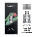 Smok Nord Coil 0.6Ω DL PRO-Meshed yedek kartuş kutusu ve bobin gösterimi
