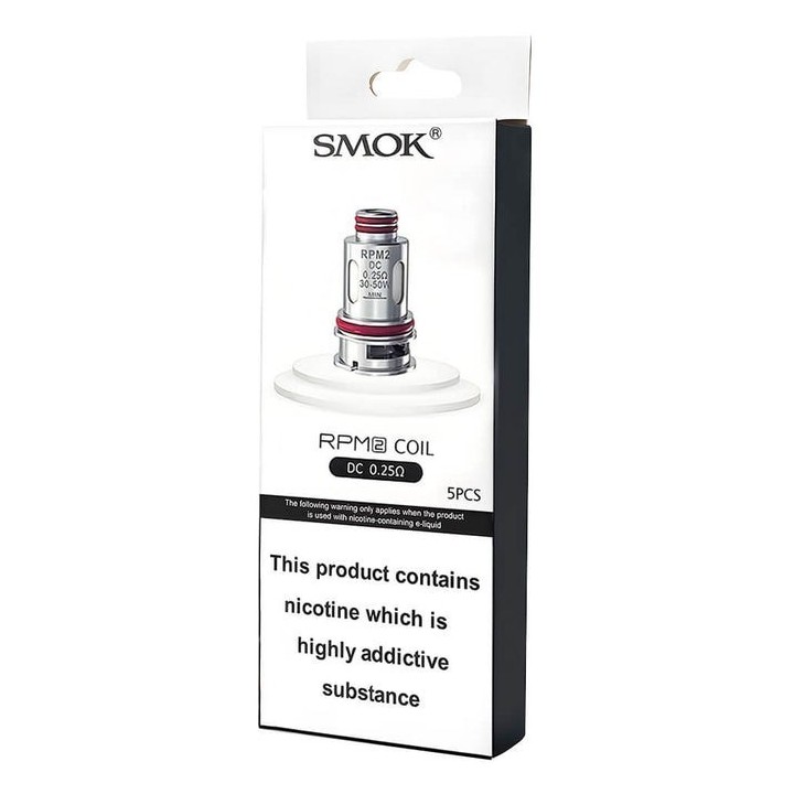 Smok RPM 2 DC 0.25ohm Coil (5 Adet) Yedek Atomizer Başlık