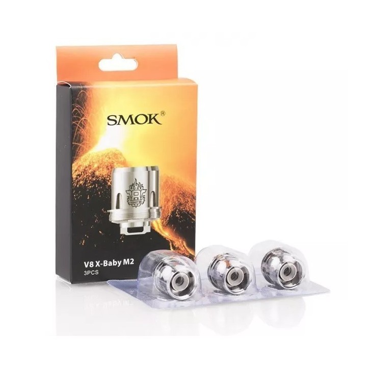 Smok TFV8 X-Baby M2 Coil Kartuş 3'lü Paket, Metal