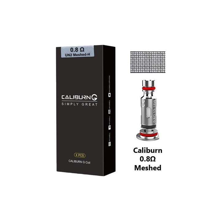 Uwell Caliburn G 0.8 Ohm UN2 Meshed-H Coil 4 Adet Paketi