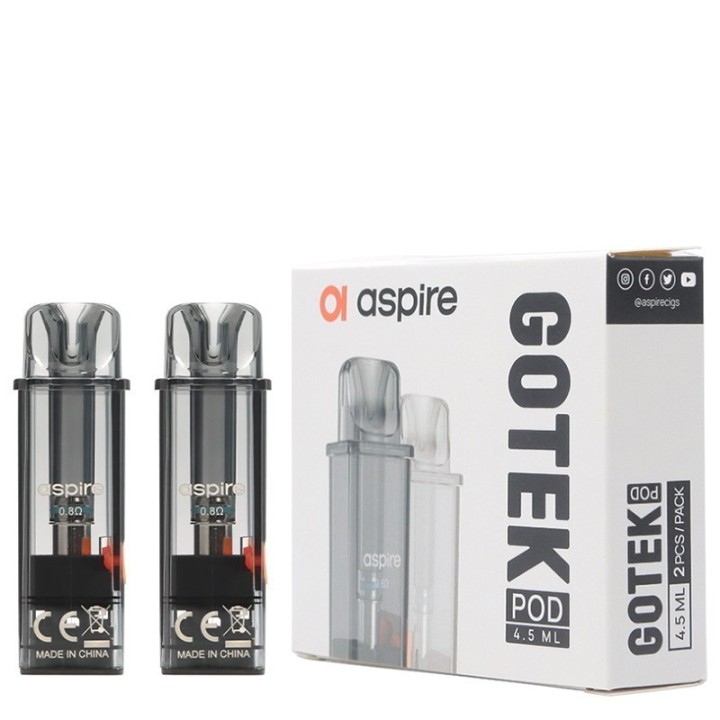 Aspire Gotek Kartuş | Aspire Aspire Likit Kapasitesi: 4,5 ml;