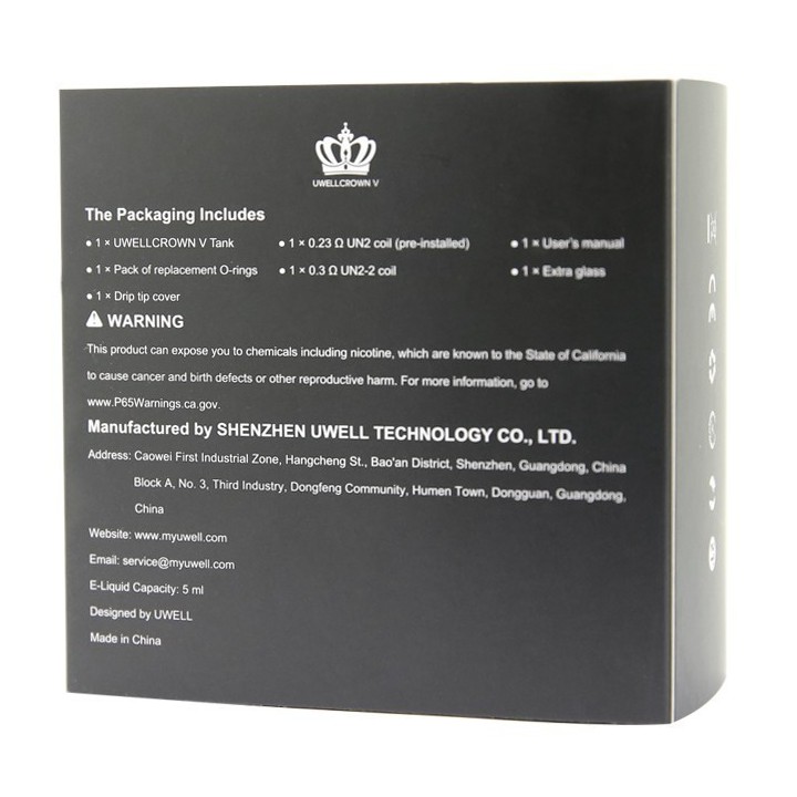 Uwell Crown V Kartuş | Uwell Uwell Likit Kapasitesi: 5,0 ml;