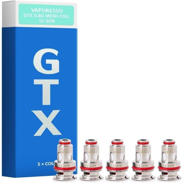 Vaporesso GTX 0.8Ω Mesh Coil (5'li Paket) Mavi Kutu