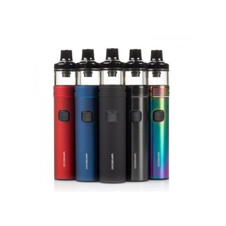 Vaporesso GTX GO 40 Pod Mod çeşitleri: Kırmızı, Mavi, Siyah, Gri, Rainbow