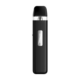 GeekVape Sonder Q Pod Mod Siyah, dikey çizgili kompakt elektronik sigara.