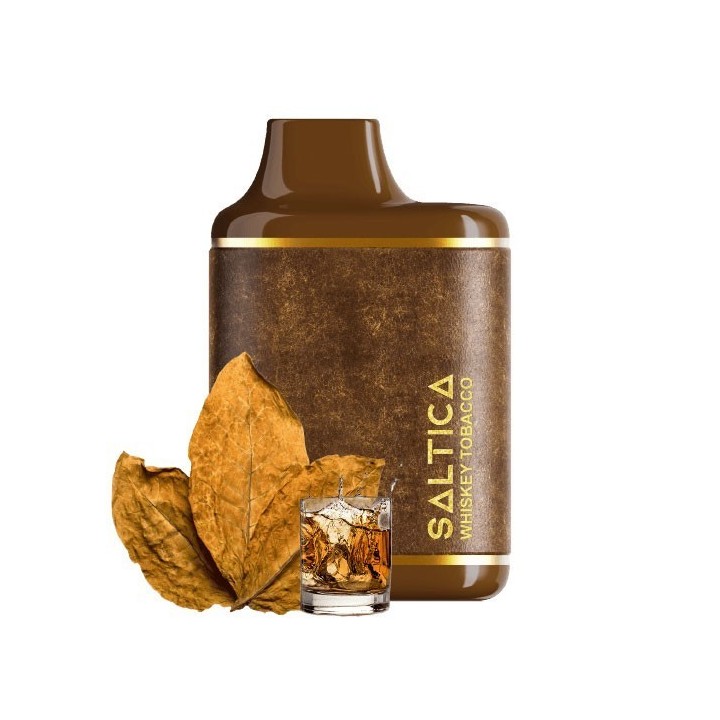 Saltica Leather 7000 Kullan At Whiskey Tobacco aromalı tek kullanımlık elektronik sigara