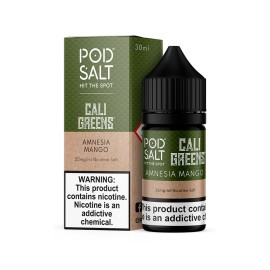 Pod Salt Amnesia Mango Salt Likit 25mg Nikotinli 30ml Yeşil Kutu