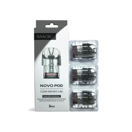 Smok Novo Pod Clear Meshed 0.8ohm Kartuş 3'lü Paket