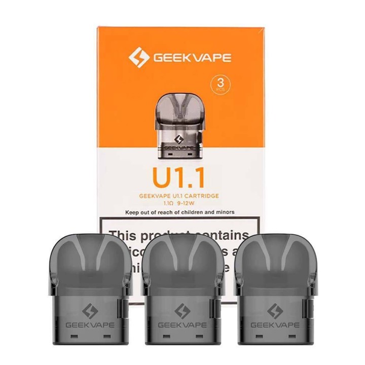 GeekVape U1.1 Kartuş 1.1 Ohm (3'lü Paket) Gri Yedek Coil