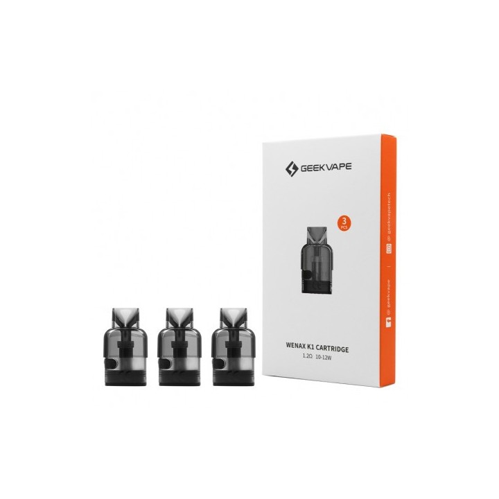 GeekVape Wenax K1 Kartuş 3'lü Paket, 1.2Ω Coil