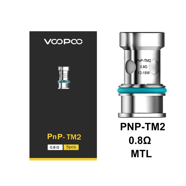 Voopoo PnP-TM2 0.8Ω MTL Coil Yedeği 5'li Paket