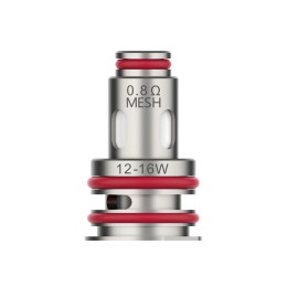 Vaporesso GTX 0.8Ω Mesh Coil 12-16W, kırmızı contalı yedek atomizer başlığı