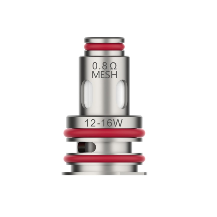 Vaporesso GTX 0.8Ω Mesh Coil 12-16W, kırmızı contalı yedek atomizer başlığı