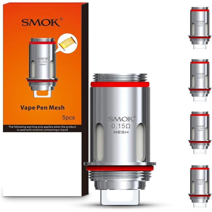 SMOK Vape Pen 22 Mesh Coil 0.15 Ohm yedek atomizer başlıkları