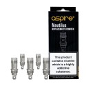Aspire Nautilus BVC Coil yedek atomizer başlıkları 5'li paket.