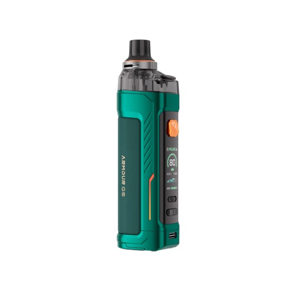 Vaporesso Armour GS Pod Mod yeşil renk, dijital ekranlı, dayanıklı elektronik sigara.