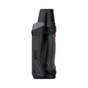 Siyah GeekVape Aegis Boost LE Pod Mod turuncu dikişli deri kaplama.