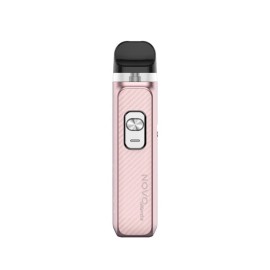 Smok NOVO Master Pod Mod pembe renkli, düğmeli, kartuşlu elektronik sigara.