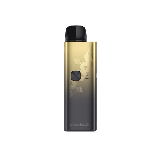 Uwell Crown S Pod Mod Altın Siyah Gradient Metalik Vaping Cihazı