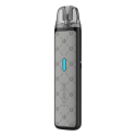 Lost Vape Ursa Nano S2 Pod Mod gri renkli, desenli gövde ve mavi ışıklı gösterge.