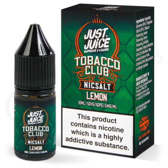 Just Juice Tobacco Club Lemon E Likit