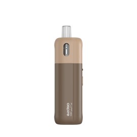 Aspire Fluffi Mini Pod Mod kahverengi/bej, kompakt elektronik sigara cihazı.