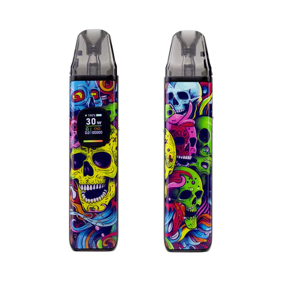 OXVA Xlim Pro Pod Mod Renkli Kurukafa Desenli Dijital Ekranlı Elektronik Sigara