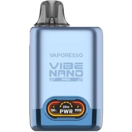Vaporesso Vibe Nano Pro Pod Mod Mavi, dijital ekranlı kompakt elektronik sigara