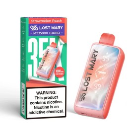 Lost Mary MT35000 Turbo Kullan At - Strawmelon Peach Aromalı Tek Kullanımlık