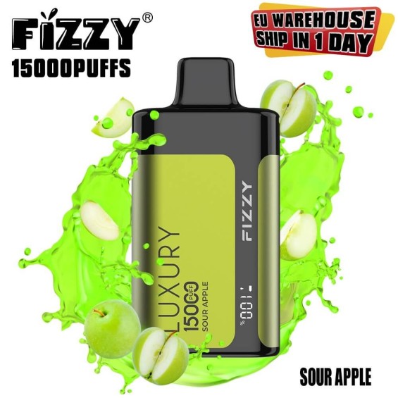 Fizzy Luxury 15000 Sour Apple Kullan At Tek Kullanımlık Elektronik Sigara