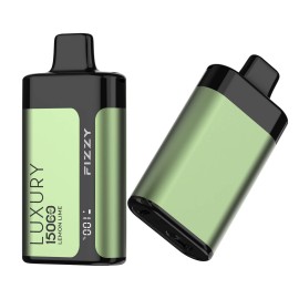 Fizzy Luxury 15000 Lemon Lime tek kullanımlık elektronik sigara, yeşil.