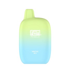 Flum Pebble 6000 Arctic Icy kullan at vape, yeşil-mavi geçişli.