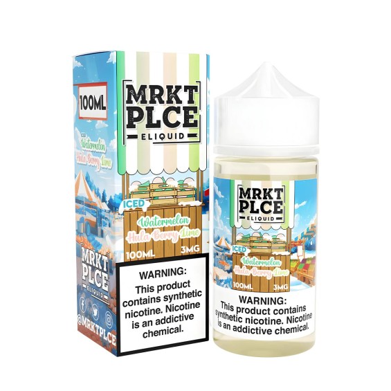 Mrkt Plce Iced Watermelon Hulaberry Lime E Likit
