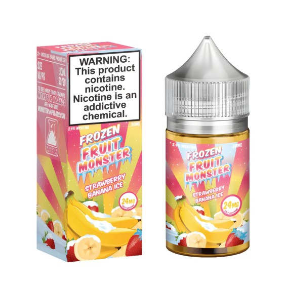 Frozen Fruit Monster Çilek Muz Buz Salt Likit 24MG 30ML