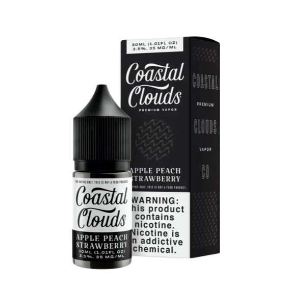 Coastal Clouds Apple Peach Strawberry Salt Likit 30ml Nikotinli