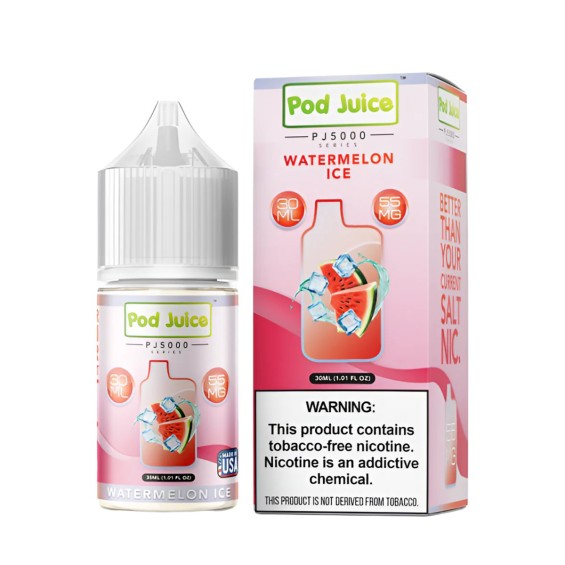 Pod Juice PJ5000 Watermelon Ice Salt Likit 30ml 55MG