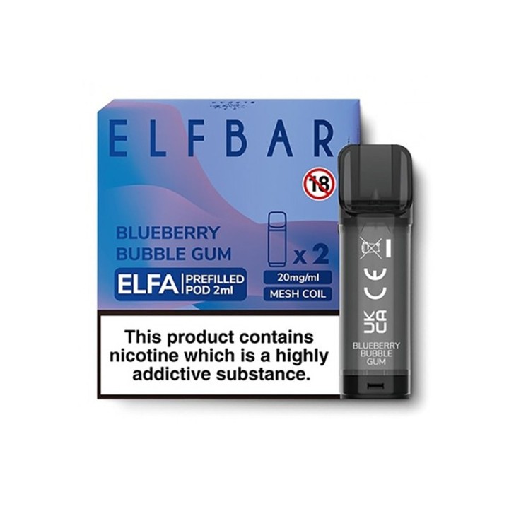Elf Bar Elfa Blueberry Bubble Gum Kartuş 2'li Paket