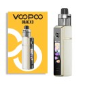 Voopoo Drag X3 Pod Mod Beyaz Krem Renk Metalik Detaylı Fotoğraf
