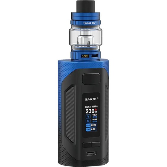Smok Rigel Pod Mod mavi/siyah, 230W ekranlı elektronik sigara cihazı