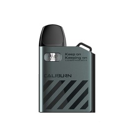 Uwell Caliburn AK2 Pod Mod gri renkli, kompakt elektronik sigara cihazı.